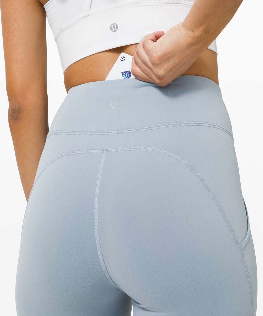 Lululemon Invigorate High Rise Tight 25” Pocket Size 10 Chambray Blue CHBY 25037 - Picture 10 of 10